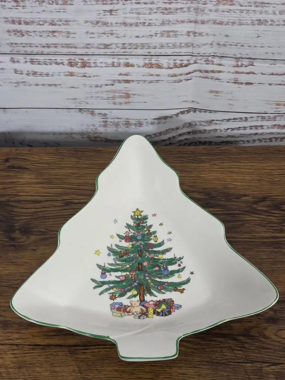 Nikko Christmas Tree Shaped Serving Dish Japan- Christmastime